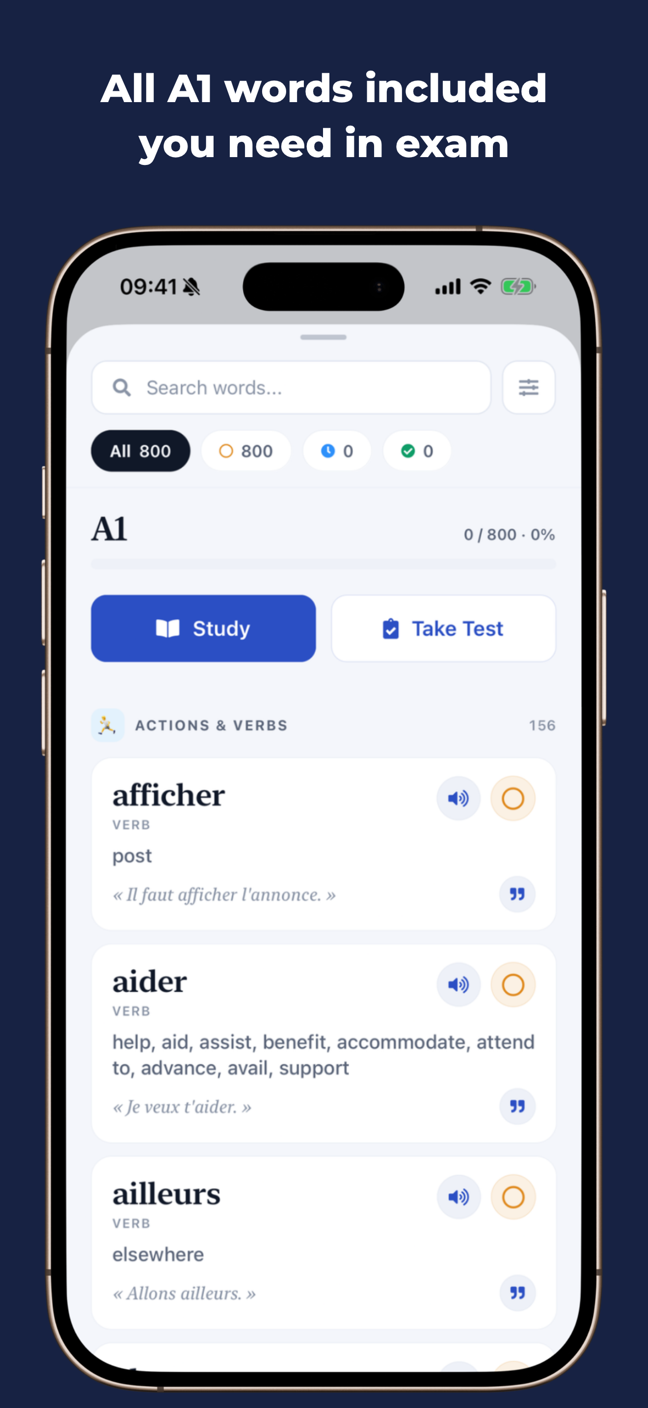 Progress tracking in DELF A1 : Préparation Examen