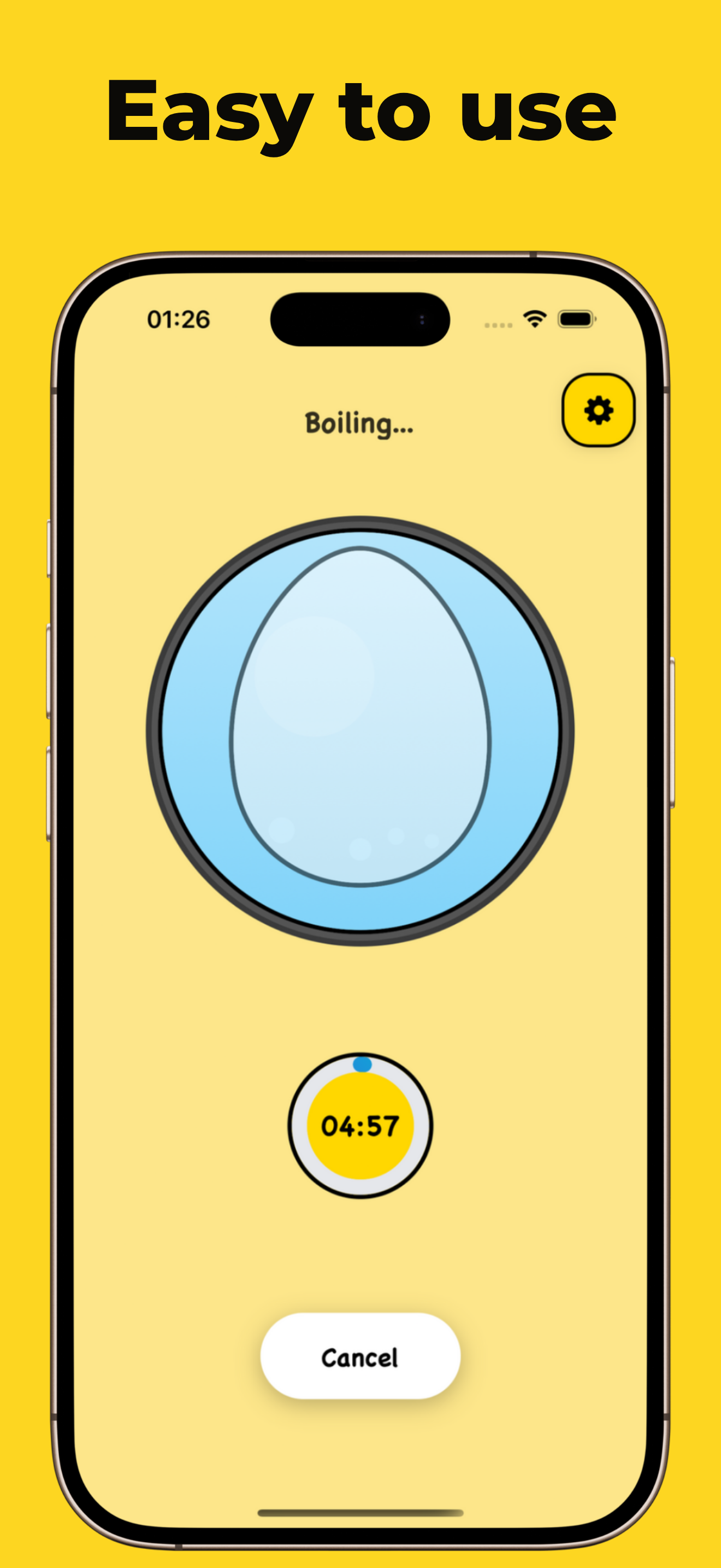 Progress tracking in Egg Timer